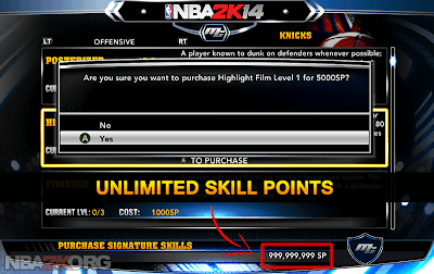 NBA 2K14 MyCareer Cheats - Skill Points Hack