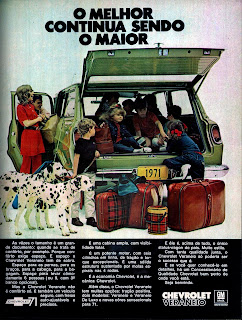 propaganda Chevrolet Veraneio - 1971,  brazilian advertising cars in the 70s; os anos 70; história da década de 70; Brazil in the 70s; propaganda carros anos 70; Oswaldo Hernandez;. 