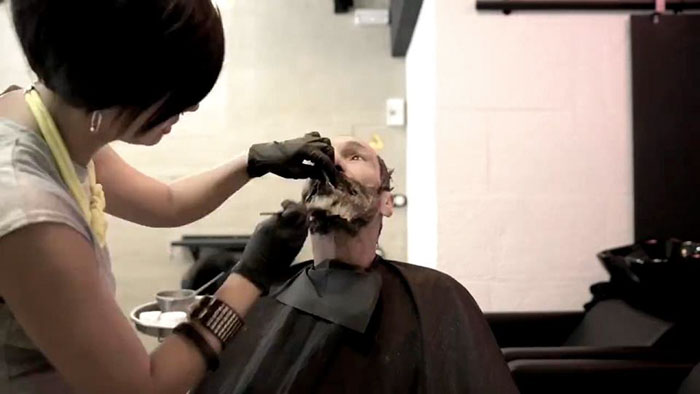 They even dyed his hair brown to give the 55-year-old former electrician a more youthful appearance. - Homeless Man’s Unbelievable Makeover is a Life-Changing Transformation They even dyed his hair brown to give the 55-year-old former electrician a more youthful appearance. - Homeless Man’s Unbelievable Makeover is a Life-Changing Transformation