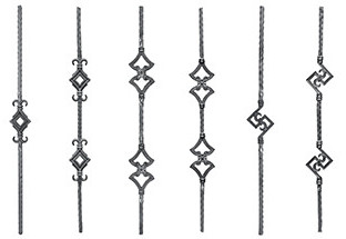 baluster component with iron