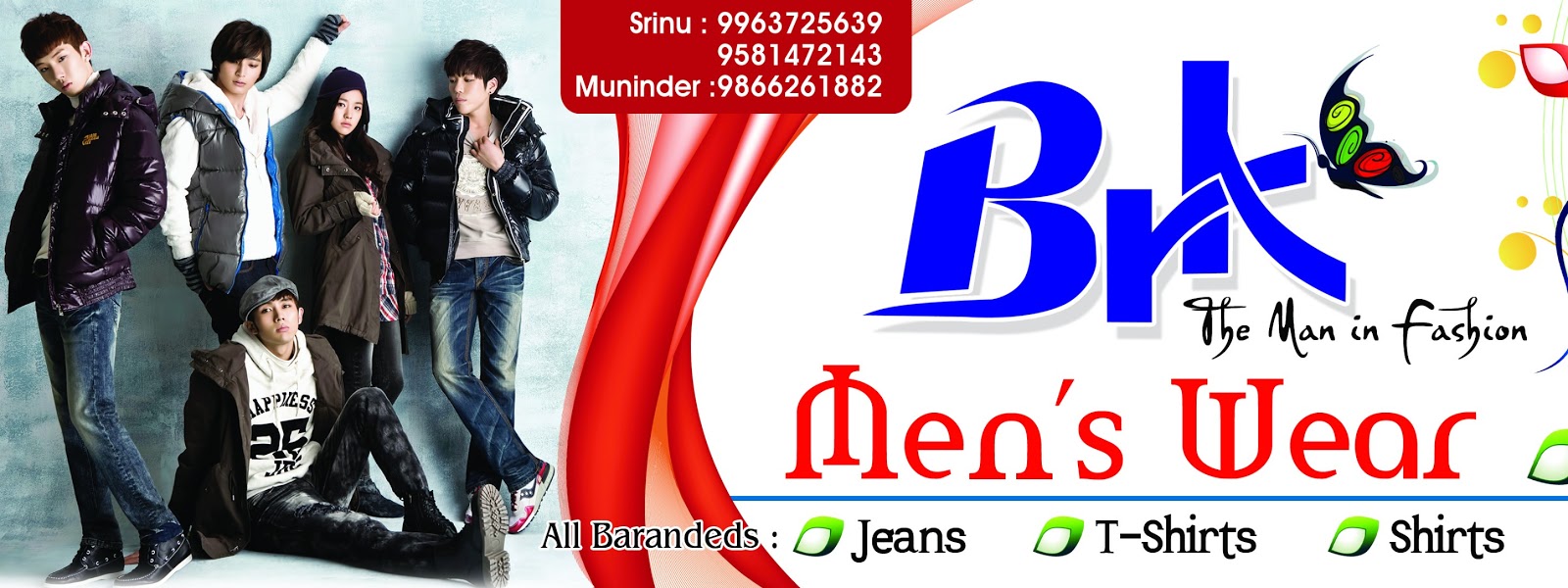 mens wear sign board designs naveengfx