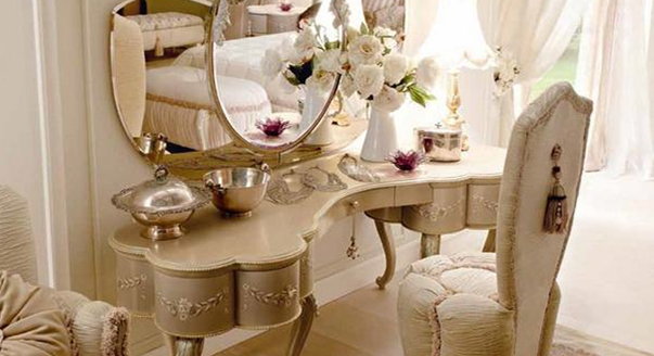 luxury makeup dressing table ideas for classic bedroom