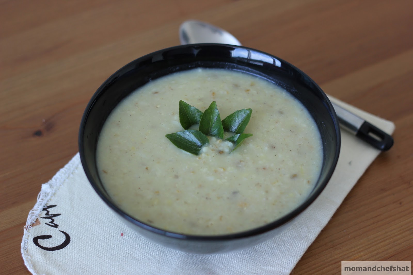 Cooking in mommy's shoes Kanji soup with trio of dals