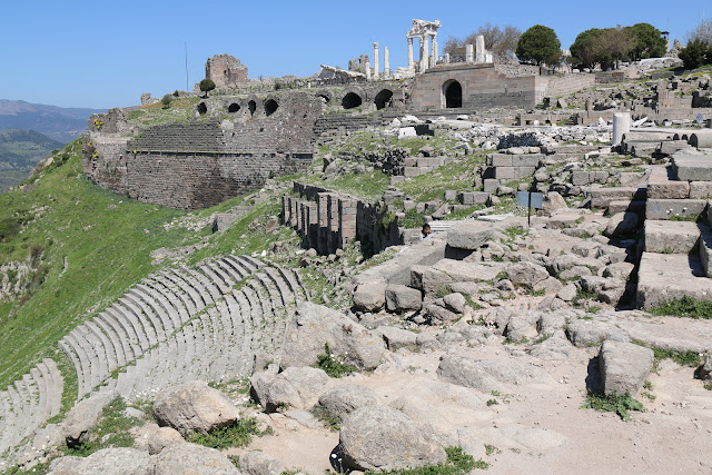 The remains of archaelogical ruins from the ancient Roman city of Pergamon The remains of archaelogical ruins from the ancient Roman city of Pergamon