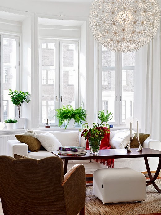 Floral design in Modern living room