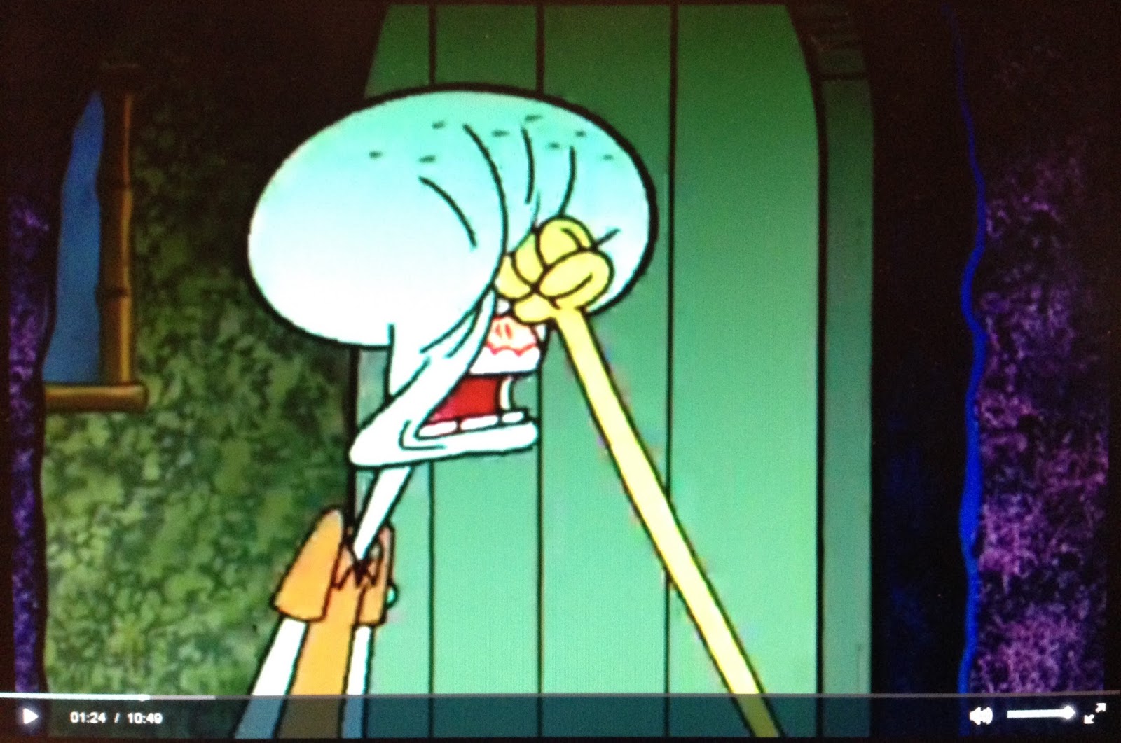 Erin's Blog Squidward's punched Face
