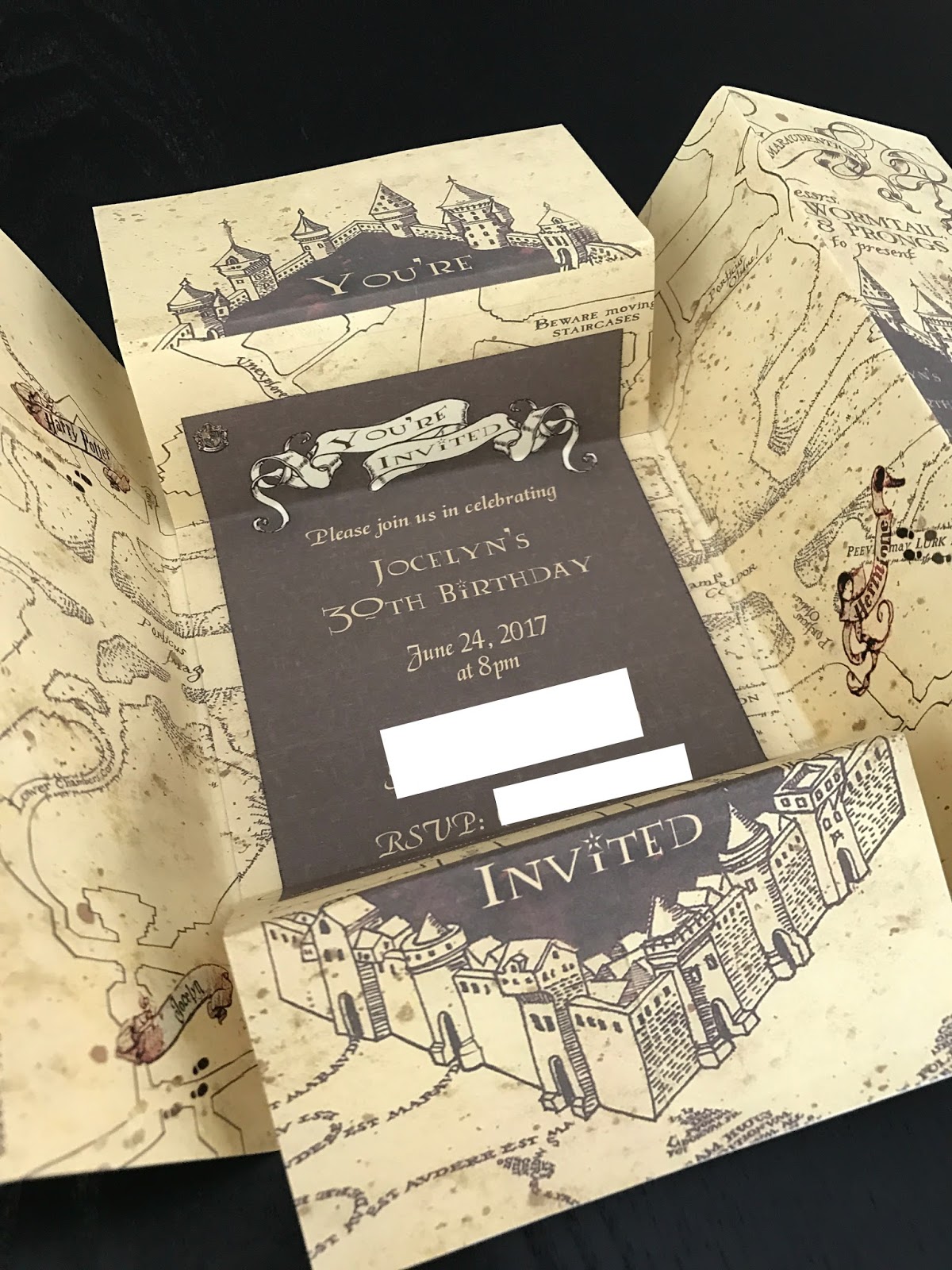 the life of a pretty lucky mama: Harry Potter inspired invitations