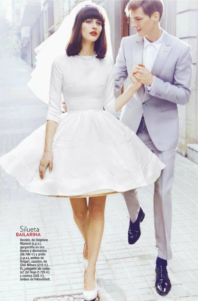 "The Little White Dress" | Glamour Spain January 2013