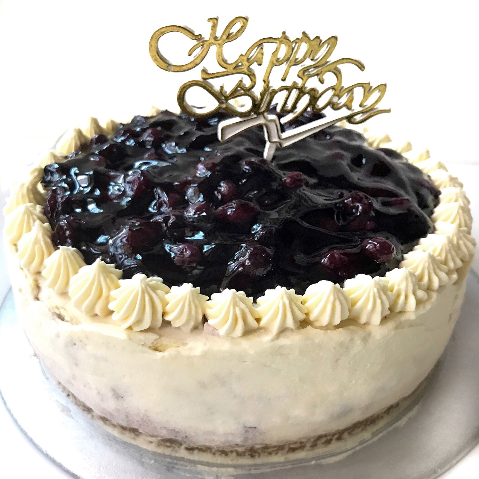 non bake blueberry swirl cheesecake