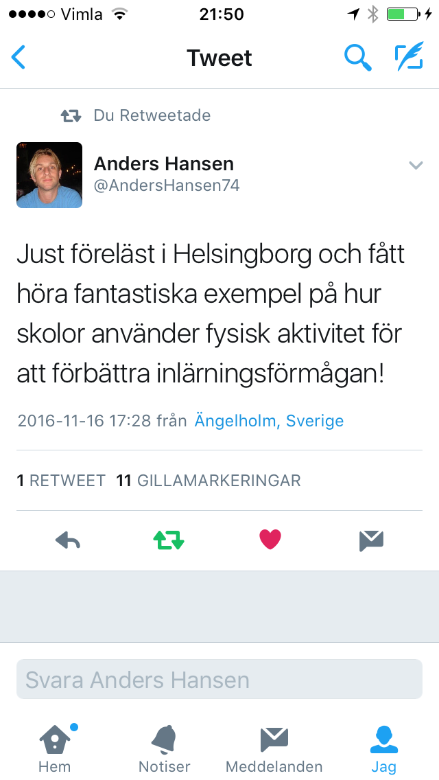 Möte med Anders Hansen!