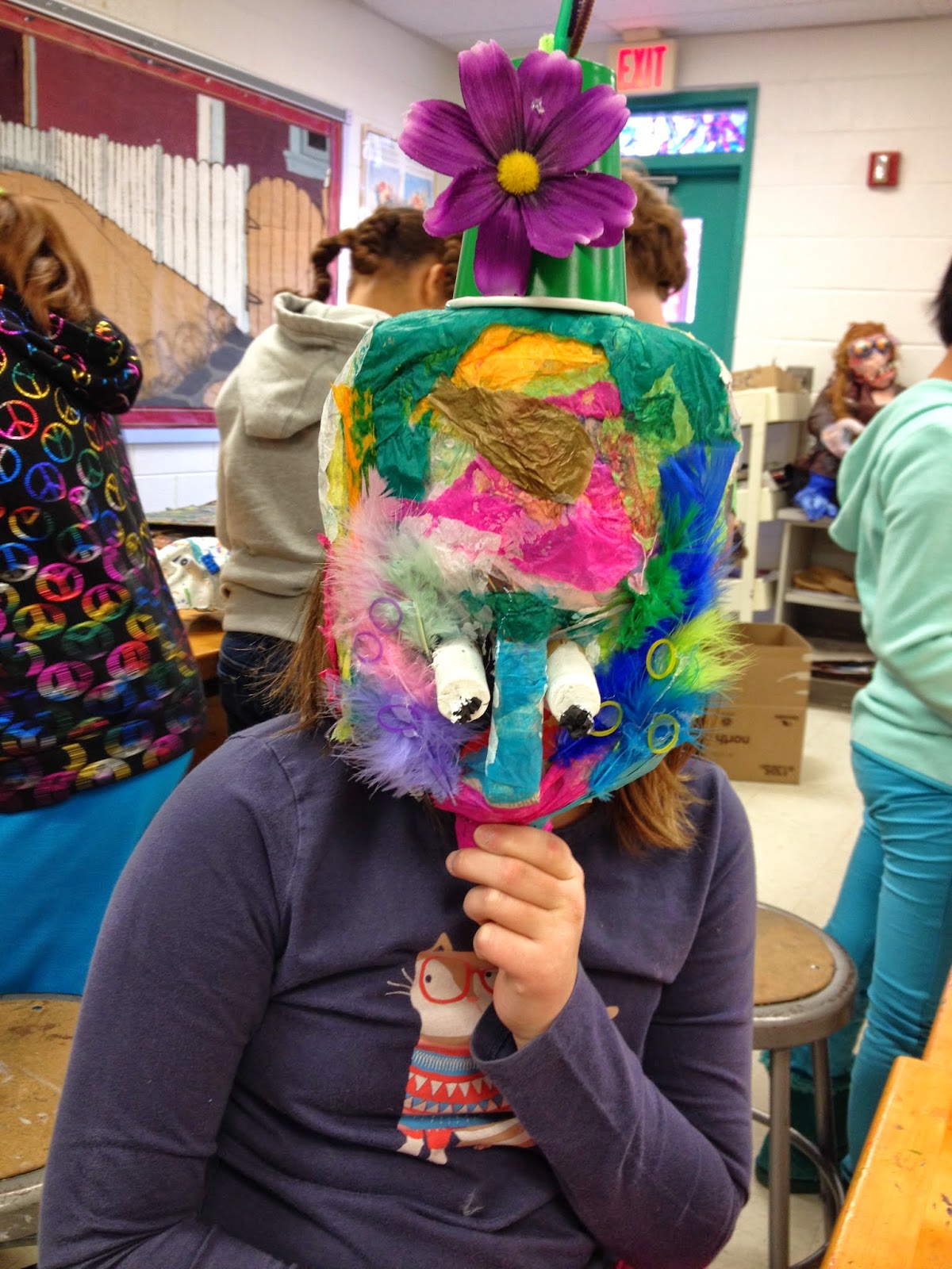 Ms. Pfeifer: 4th Grade: Recycled Jug Masks