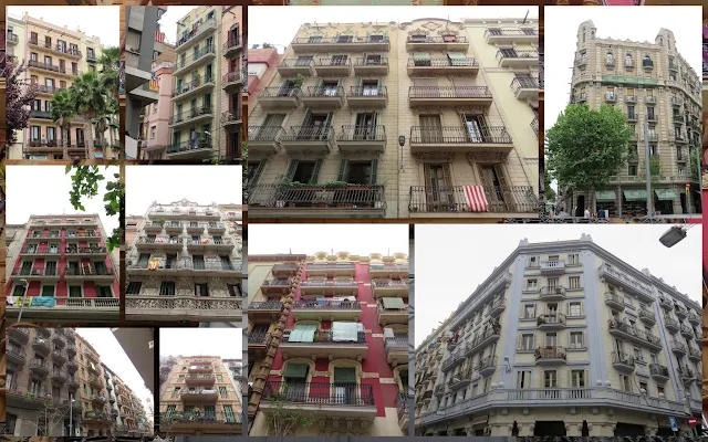 Off the beaten path Barcelona: Apartment blocks in Poble-Sec