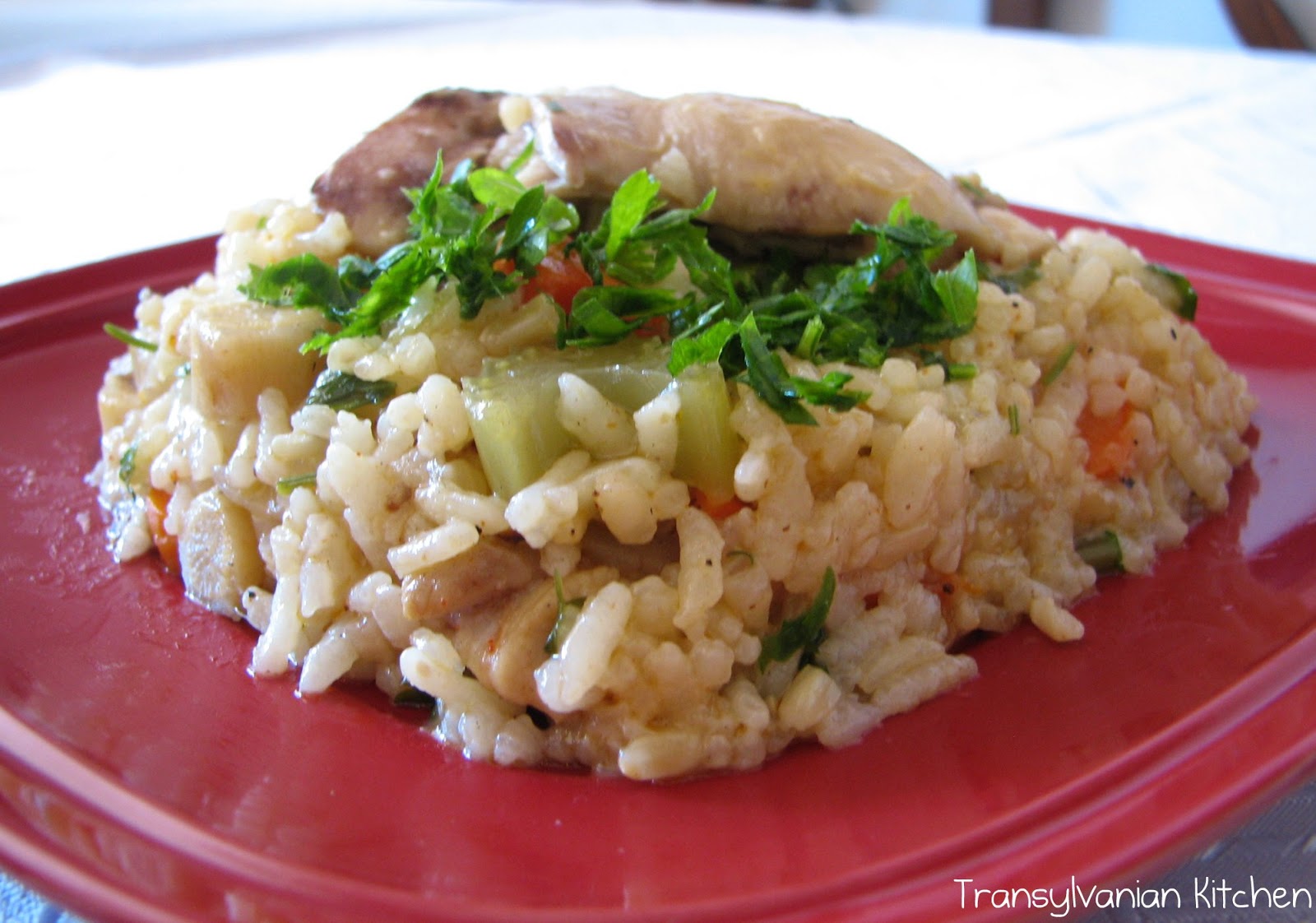 Transylvanian Kitchen Pilaf cu carne de pui