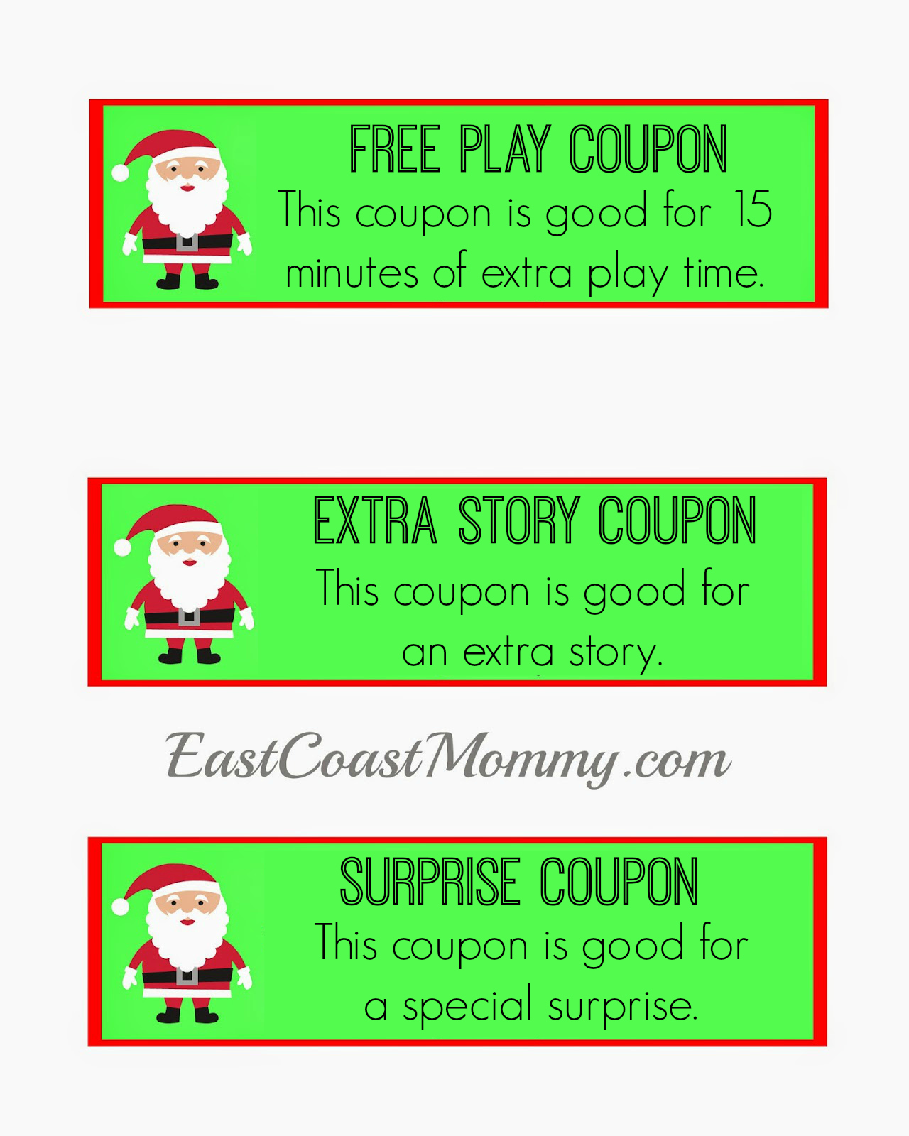 East Coast Mommy Christmas Coupons