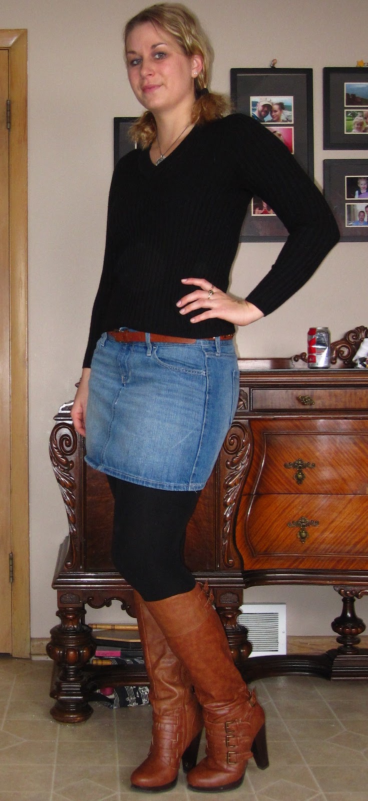 LowBudget Fashionista Black and White Skirt