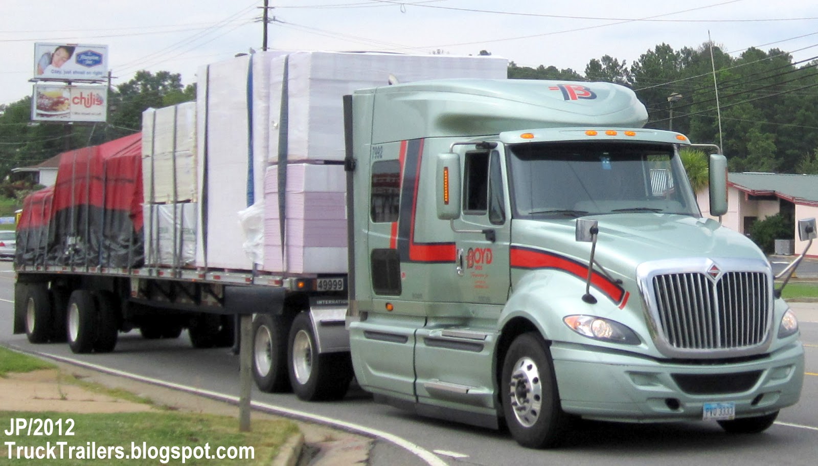 TRUCK TRAILER Transport Express Freight Logistic Diesel Mack Peterbilt