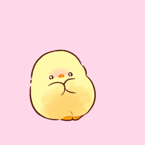 Soft and Cute Chick Pop-Up Stickers