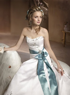 Elegant white gown