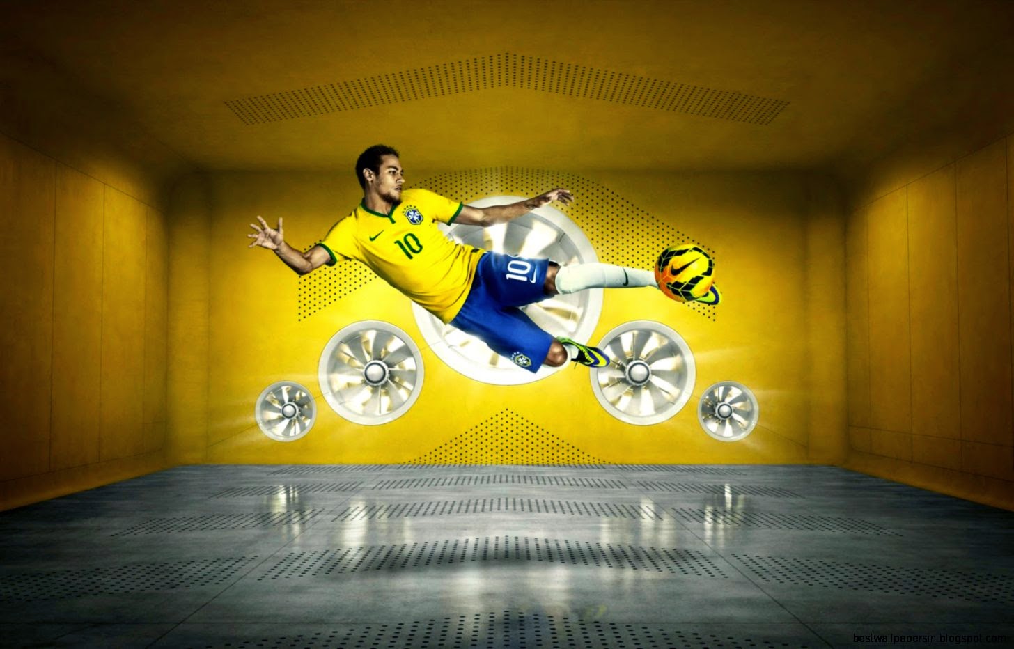 Yellow Brazuca Flag Brazil Worldcup Wallpaper