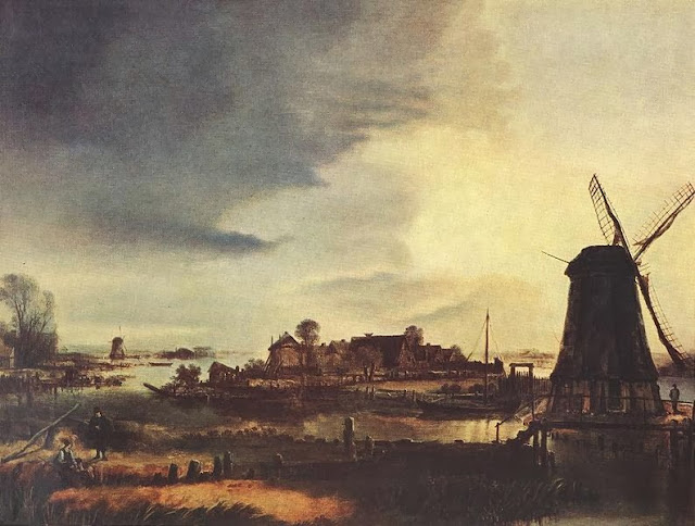 'Landscape with Windmill.' 1646. Photo: WikiMedia.org.