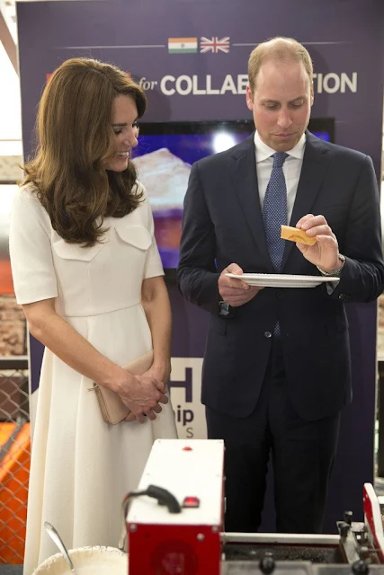 Prince William, Duke of Cambridge and Catherine, Duchess of Cambridge meet young entrepreneurs during a visit to Mumbai on April 10, 2016 in Mumbai, India.