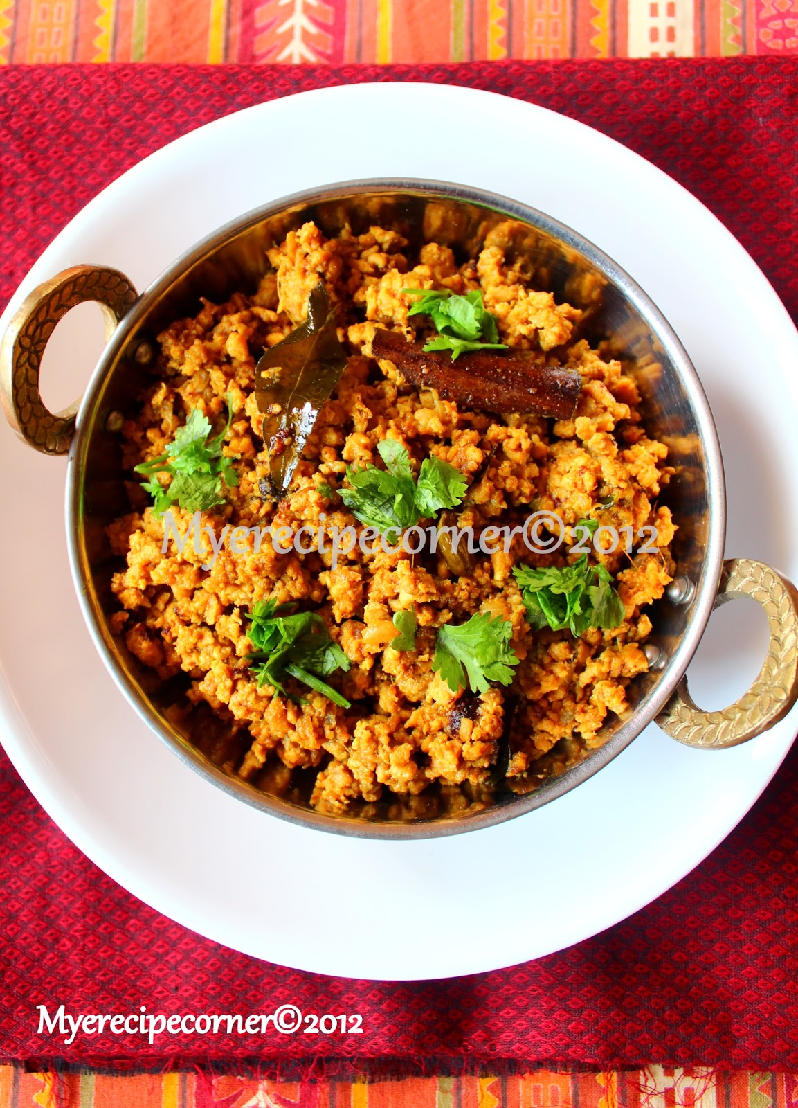 Mye's Kitchen Keema Fry Recipe/ Chettinad Kaima Varuval