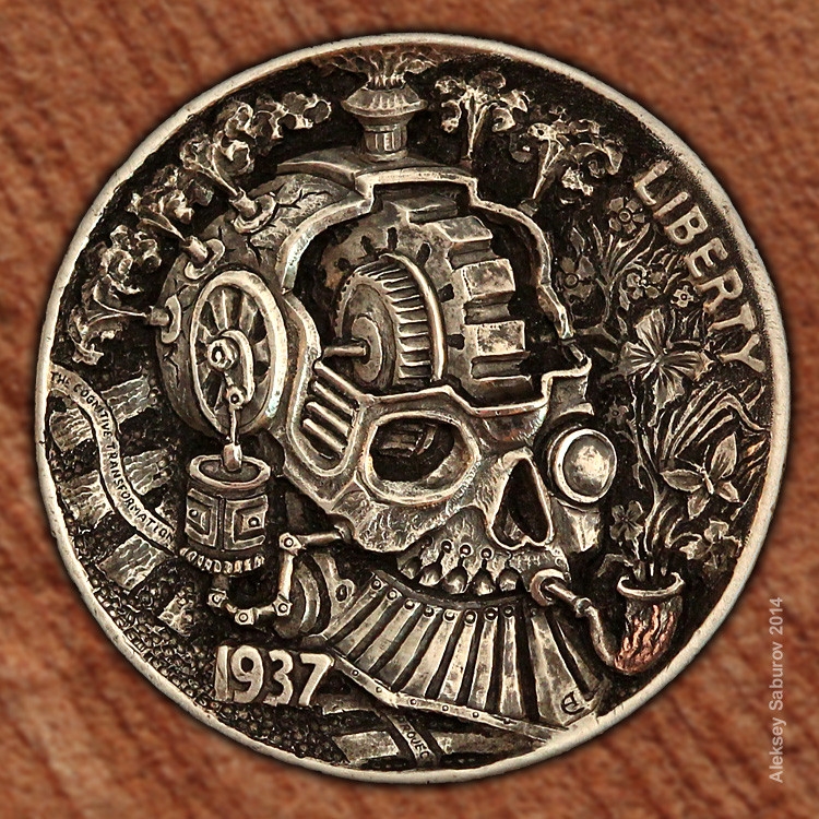 13-Steampunk-on-my-Mind-Aleksey-Saburov-Detailed-Carvings-on-Hobo-Nickel-Coins-www-designstack-co