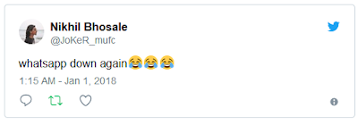 whatsapp server down twitte by user