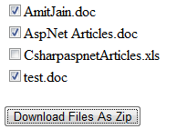 Download Multiple files As Zip FIle In Asp.Net 