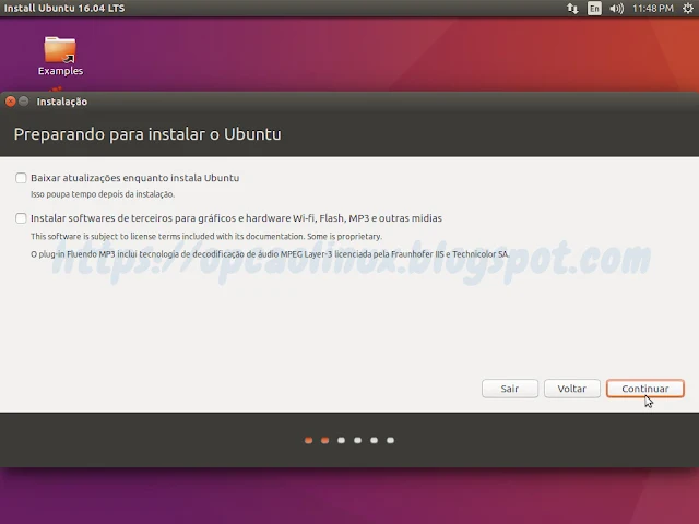 Deixar ou não o Ubuntu baixar e instalar atualizações, drivers...