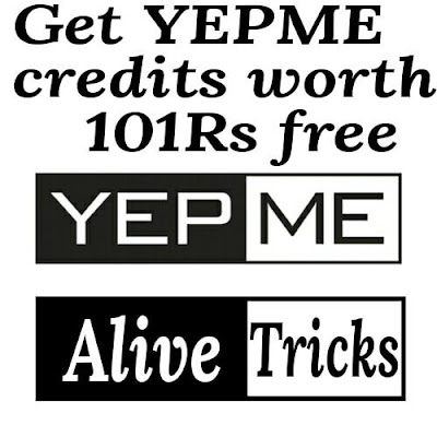 YEPME offer to get credits worth 101Rs