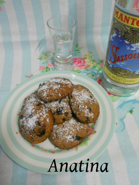 biscotti al farro con miele e mirtilli