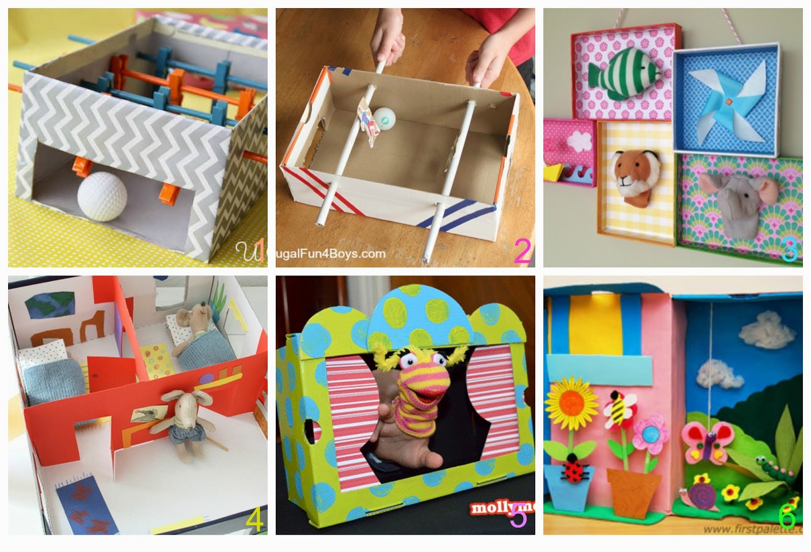 Idee per creare giochi per bambini riciclando le scatole ... Idee per bambini
