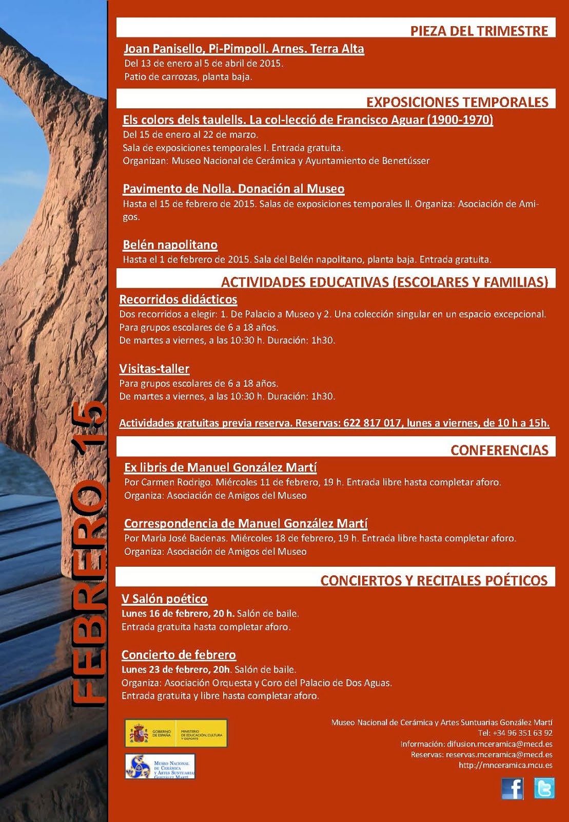 2015.02 ACTIVIDADES DEL MUSEO NACIONAL DE CERÁMICA GONZÁLEZ MARTÍ EN VALENCIA