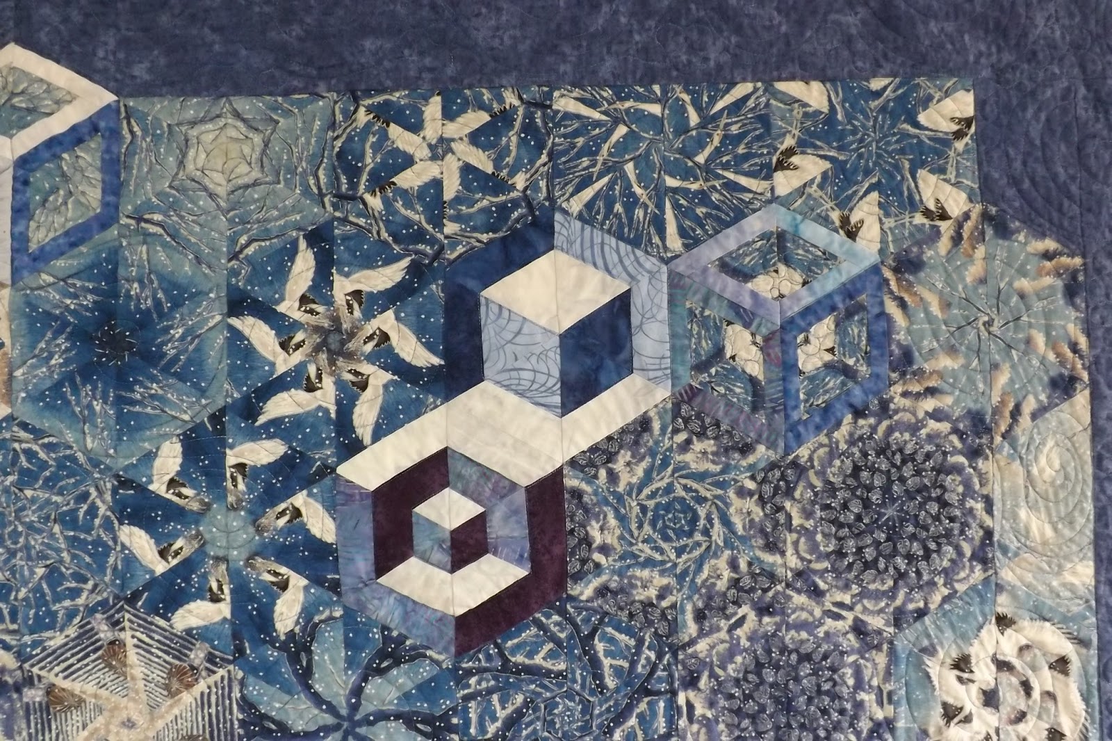 Treadle Quilts Lauren's One Block Wonder Quilt finally all finished