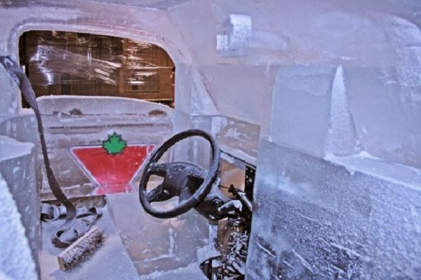 This Pickup Truck Is Made Of Ice And You Can Actually Drive It