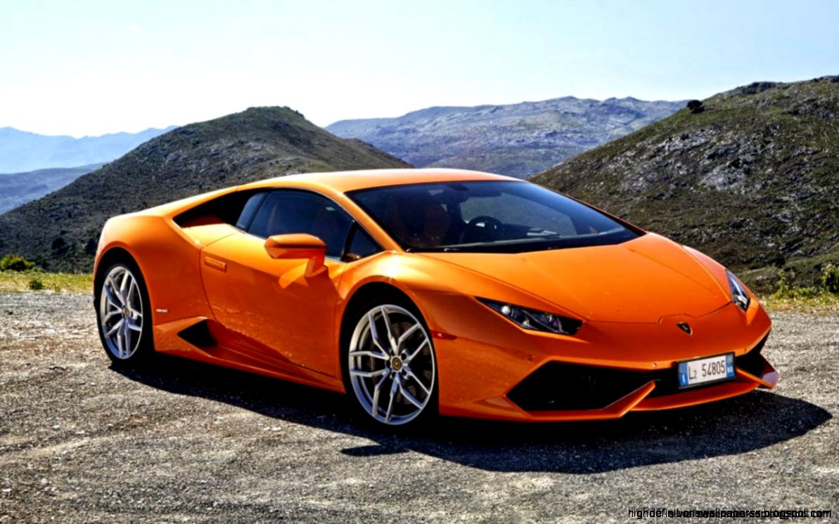 Lamborghini Huracan Orange  Wallpaper Wide High 