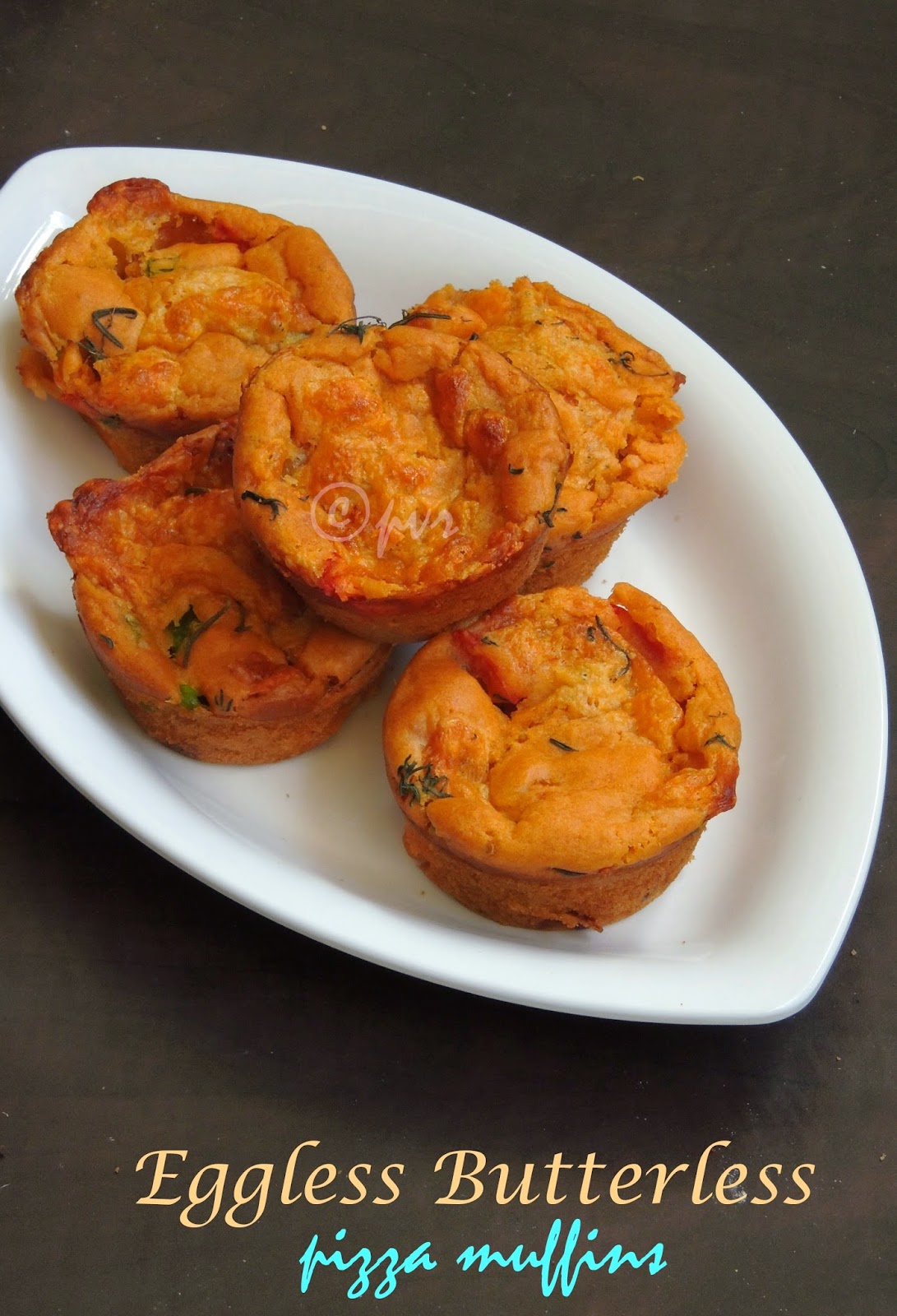 Eggless Butterless Pizza Muffins, eggless spicy pizza muffins, vegetable pizza muffins