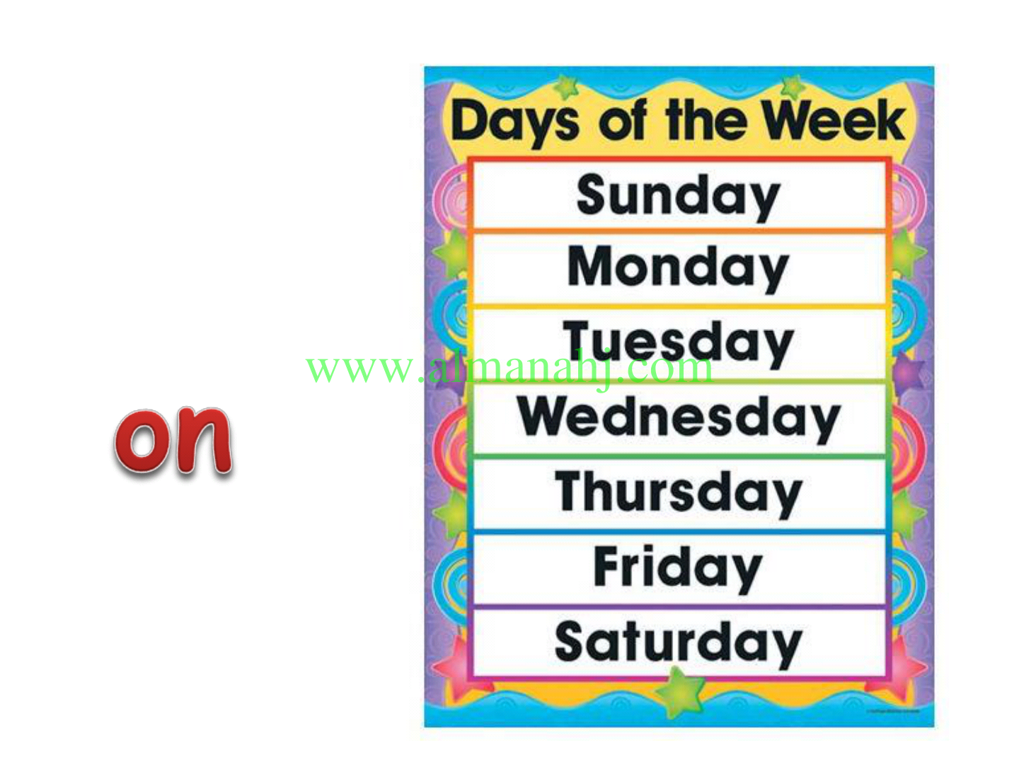 Picture of the week. Недели на английском. Закладка дни недели на английском. Название дней недели на английском. Карточки с днями недели на английском.