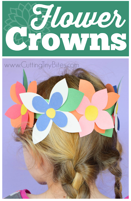 Rainbow Paper Crown Printable Spring Weather Coloring Craft