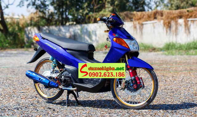 Mẫu sơn xe Yamaha Nouvo 1 màu xanh dương