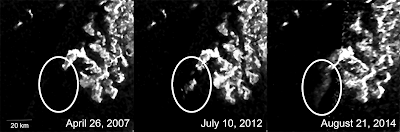 Mysterious 'Island' on Saturn Moon Puzzles Scientists - July 2013
