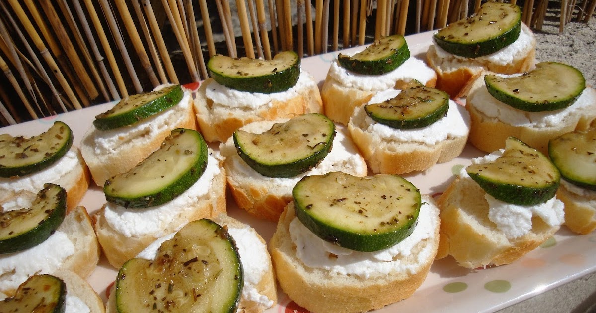 Toasts brandadecourgettes