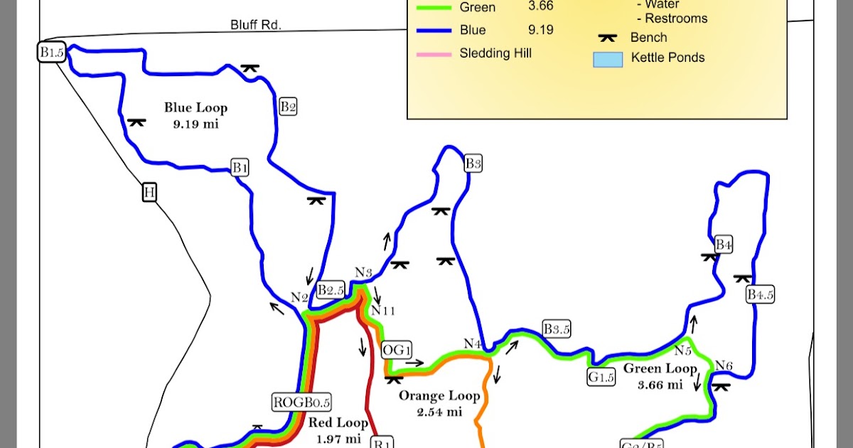 Ice Age Trail Kettle Moraine Map