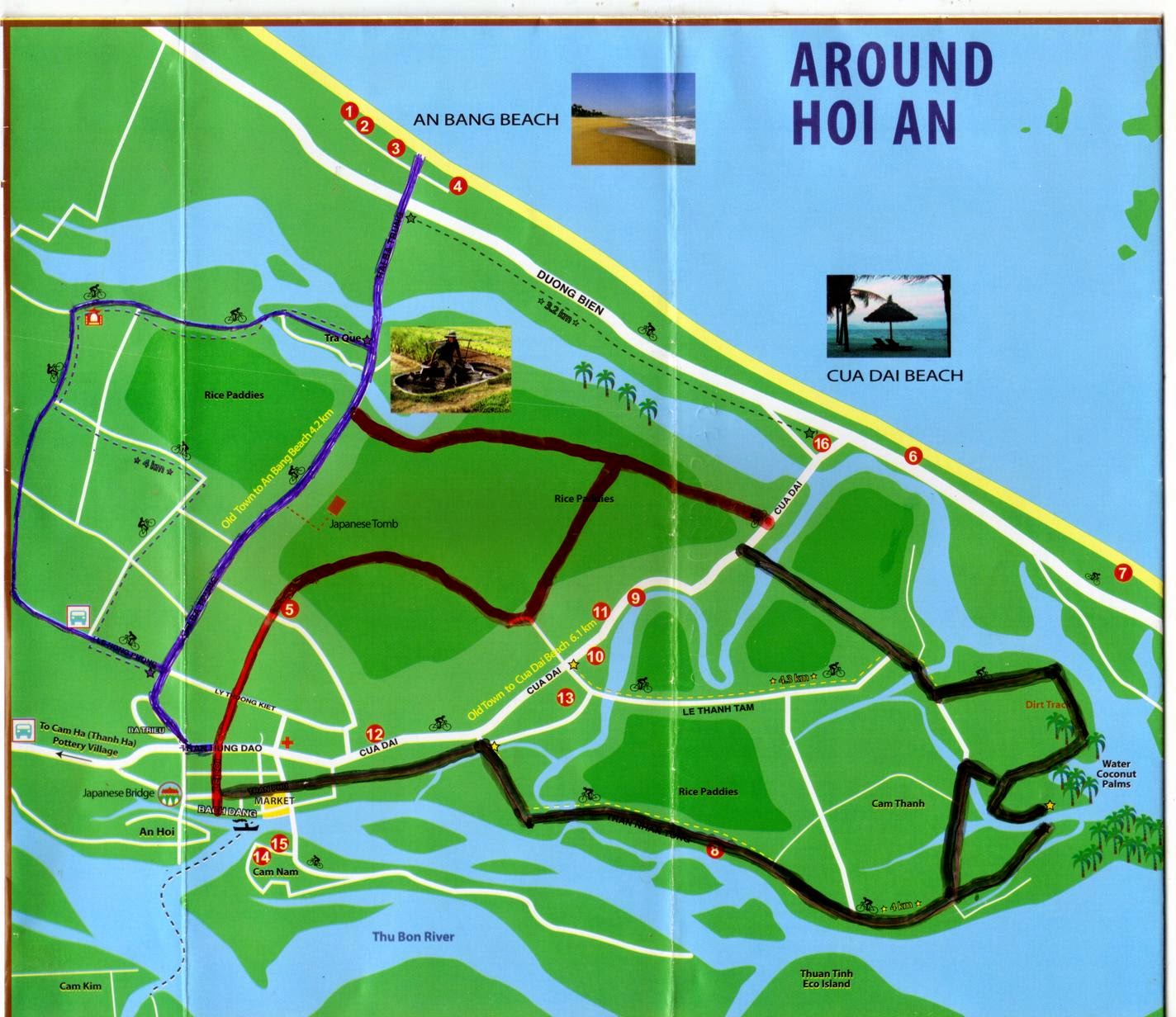 Hoi An ancient town Get a route DIY Bikin’ in Hoi An