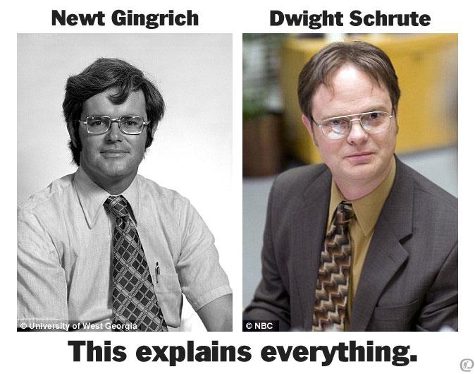 Newt Gingrish - Dwight Schrute - This Explains Everything