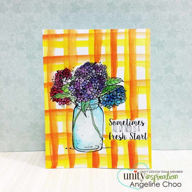 ScrappyScrappy: [NEW VIDEOS] Watercolor Frenzy with Unity Stamp #scrappyscrappy #unitystampco #card #cardmaking #watercolor #peerlesswatercolor #plaids #video #youtube #quicktipvideo #floral