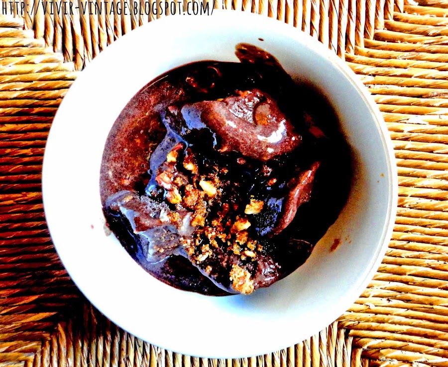 helado vegano sin grasa sin azucar de chocolate