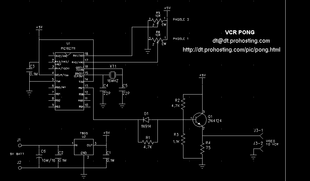 circuits: ping pong circuit schematic