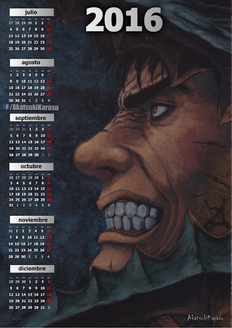 calendario 2016 anime berserk